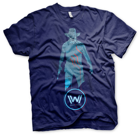 Westworld - Blue Circuit Cowboy T-Shirt