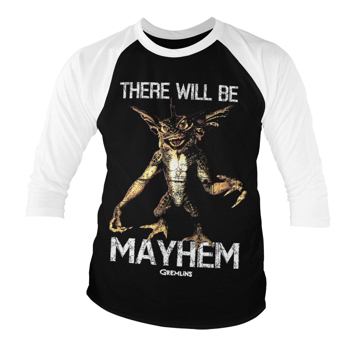 There Will Be Mayhem Baseball 3/4 Sleeve Tee