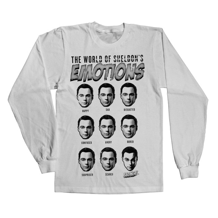 Sheldons Emotions Long Sleeve Tee