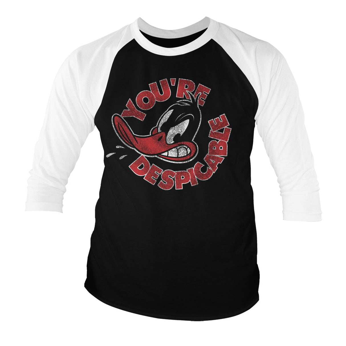 Daffy Duck - You're Despicable Baseball 3/4 Sleeve Tee