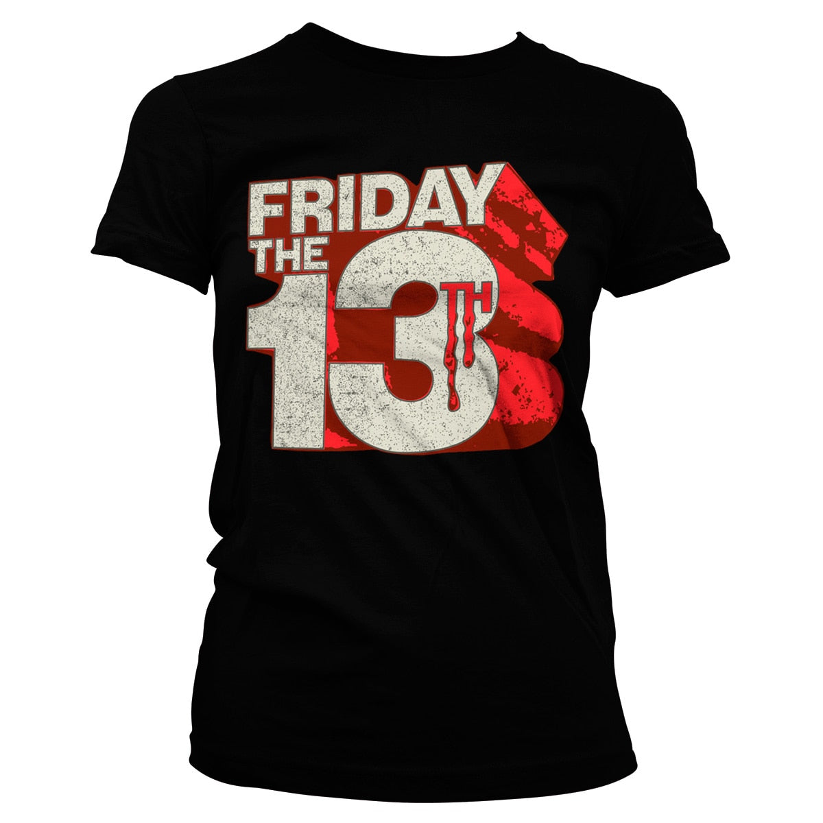 Friday The 13th Block Logo Girly Tee