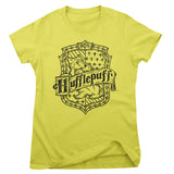 Harry Potter - Hufflepuff Washed Crest Girly Tee