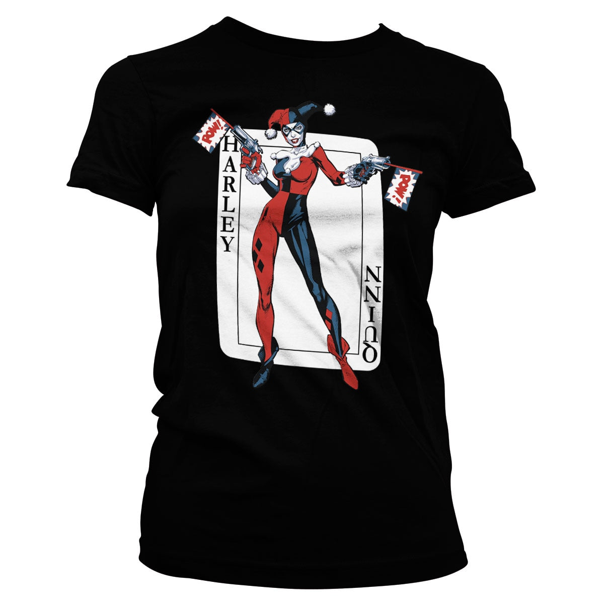 Harley Quinn Card Games Girly Tee