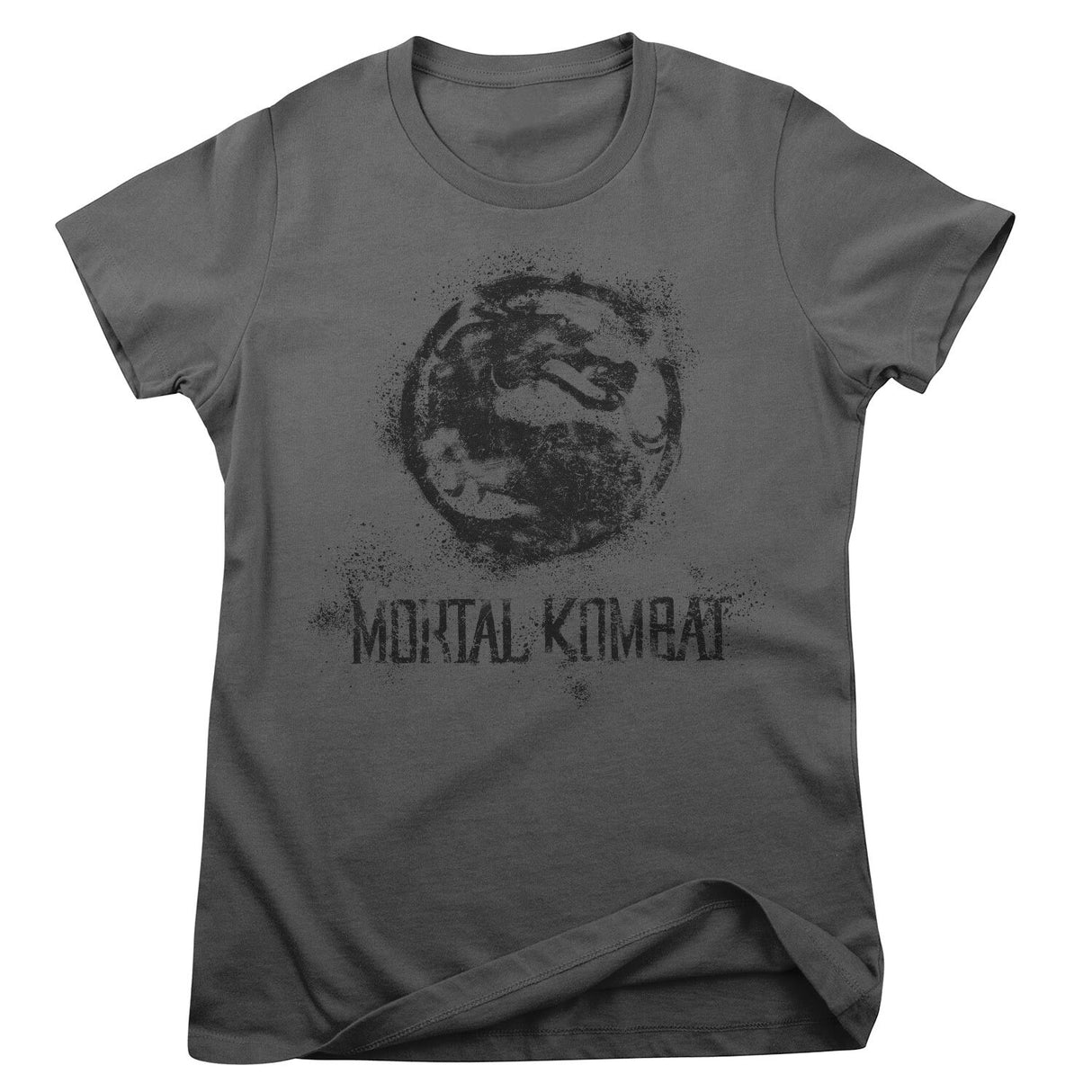 Mortal Kombat Distressed Dragon Girly Tee