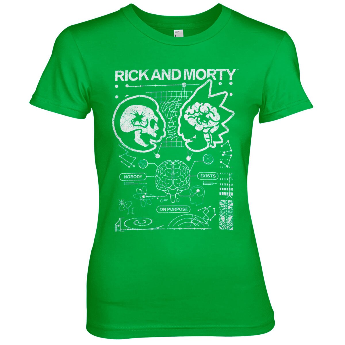 Rick and Morty - Nobody Exists On Purpose Girly Tee