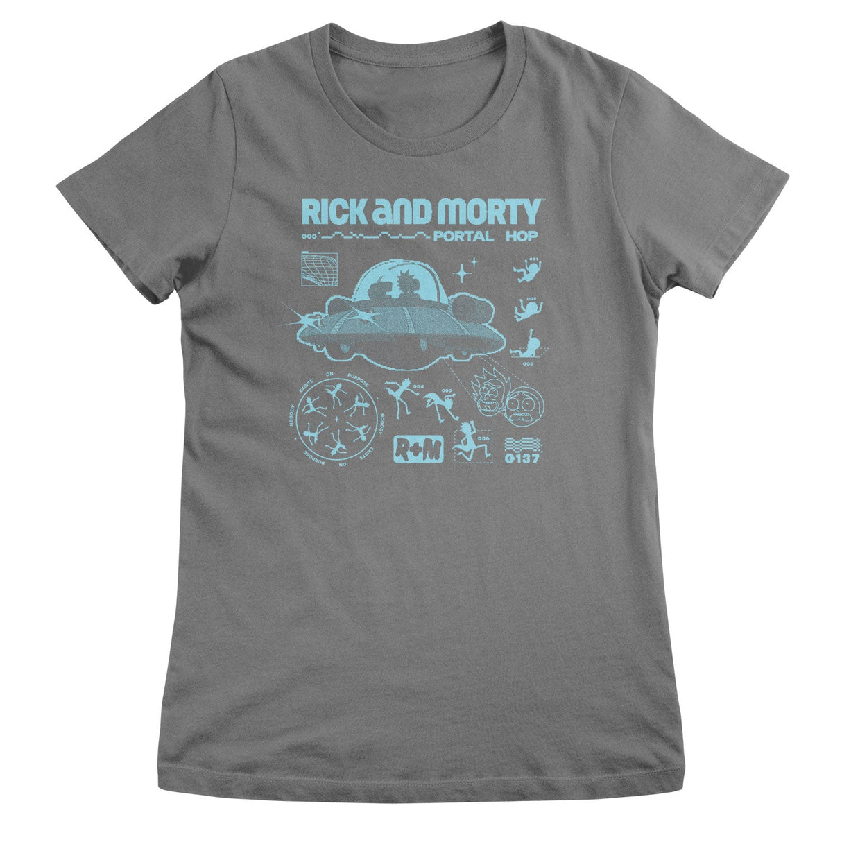 Rick And Morty - Portal Hop Girly Tee