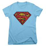 Superman Mash-Up Shield Girly Tee