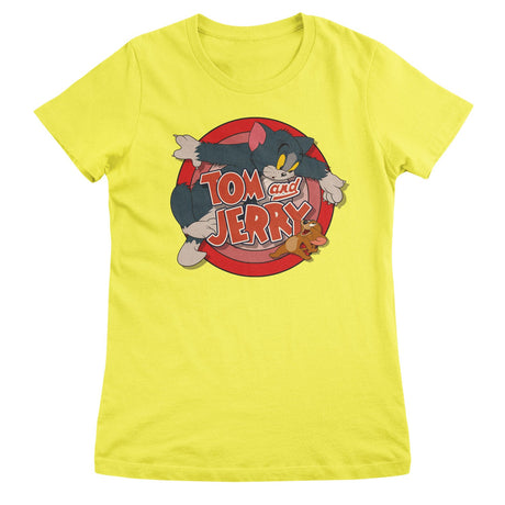 Tom & Jerry - Retro Logo Girly Tee