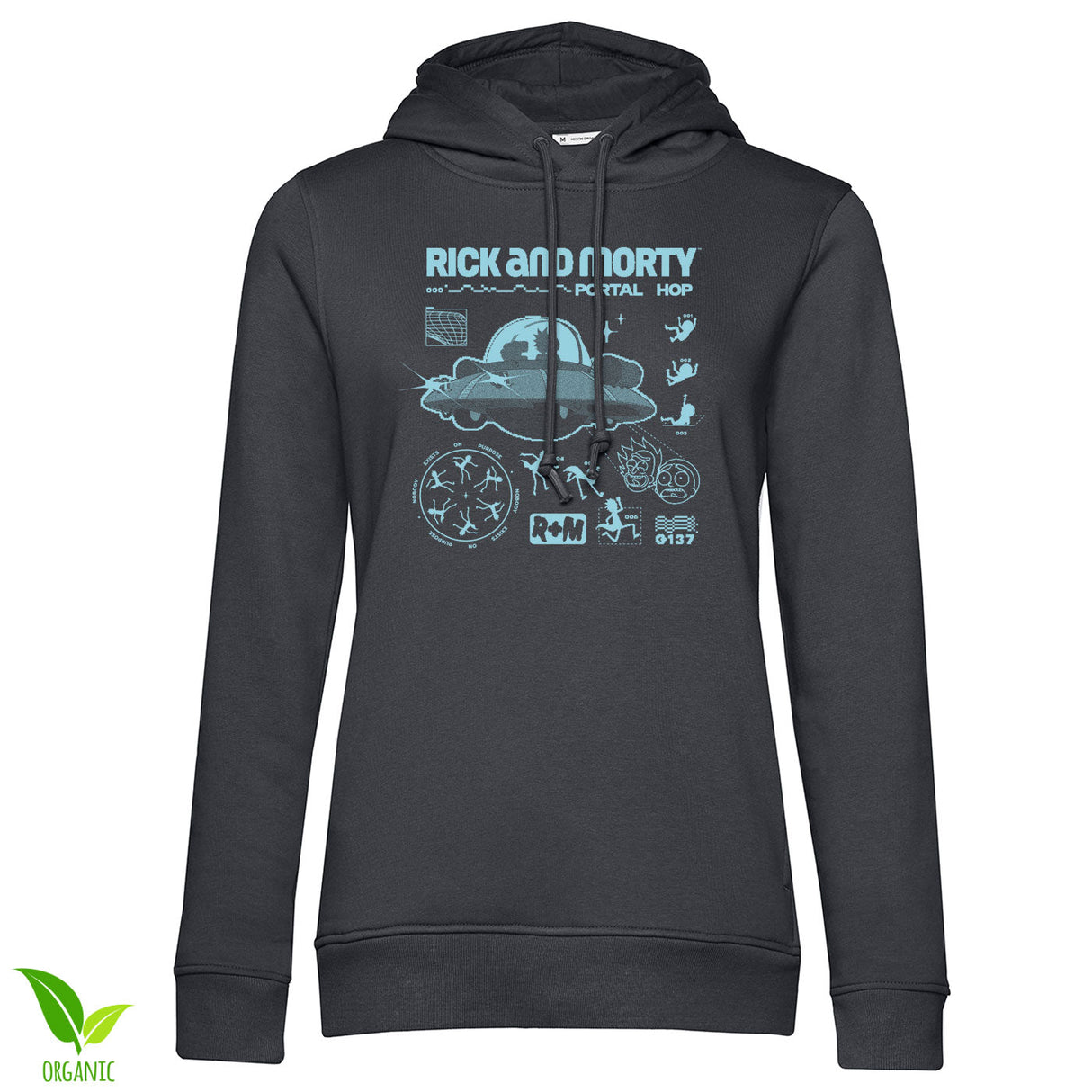 Rick And Morty - Portal Hop Girly Hoodie