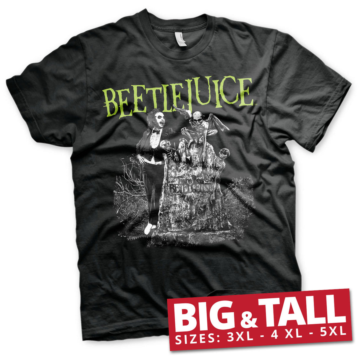 Beetlejuice Headstone Big & Tall T-Shirt