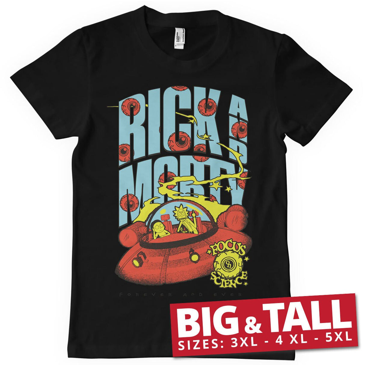 Rick and Morty - Focus On Science Big & Tall T-Shirt