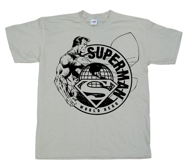 Superman World Hero Sketch T-Shirt