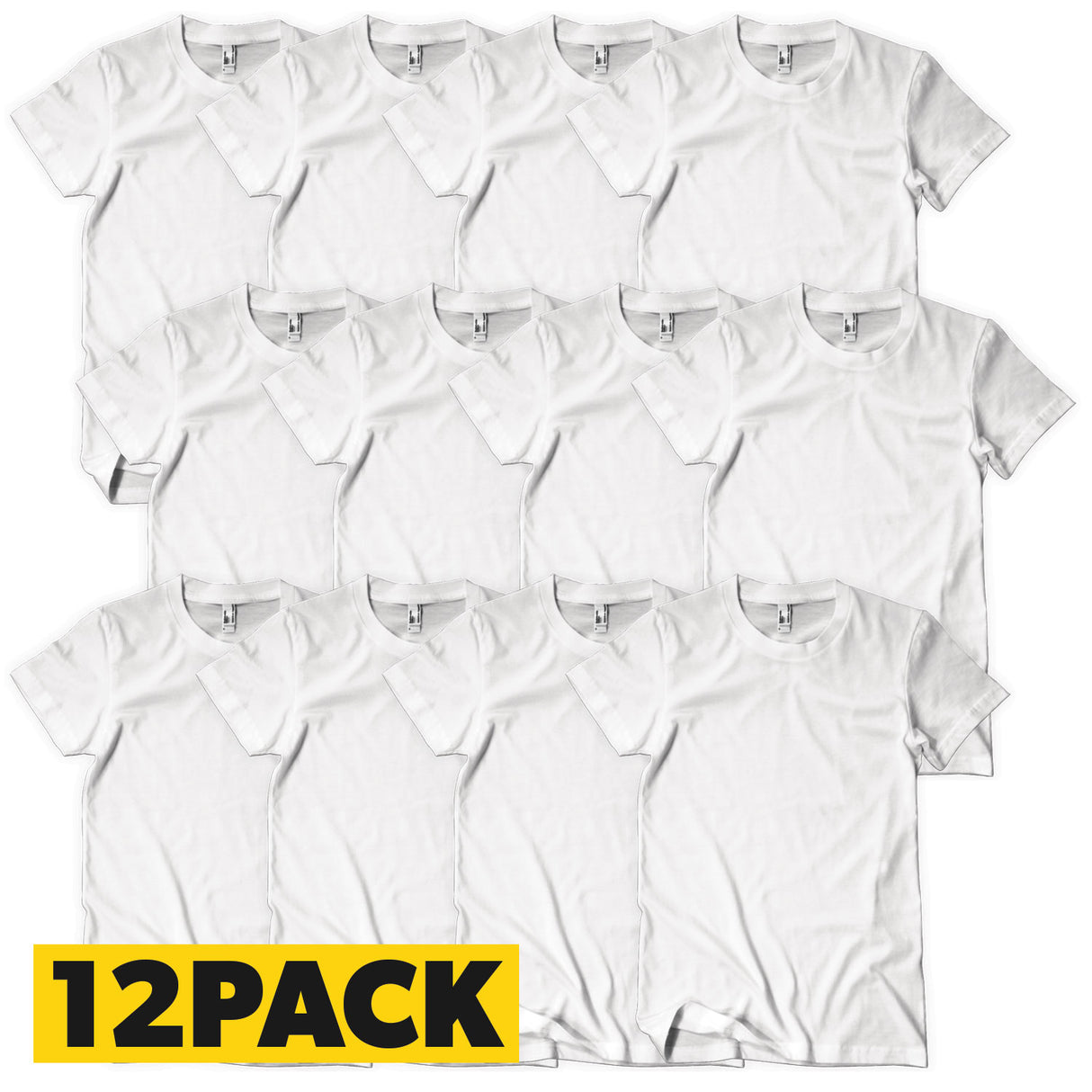 T-Shirts Bigpack Vit - 12 pack