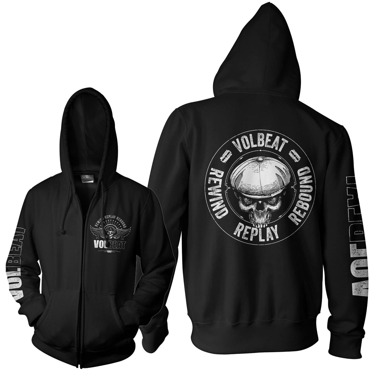 Volbeat RRR Zipped Hoodie