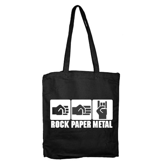 Rock-Paper-Metal Tote Bag