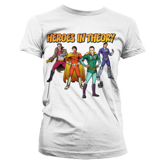 TBBT - Heroes In Theory Girly T-Shirt