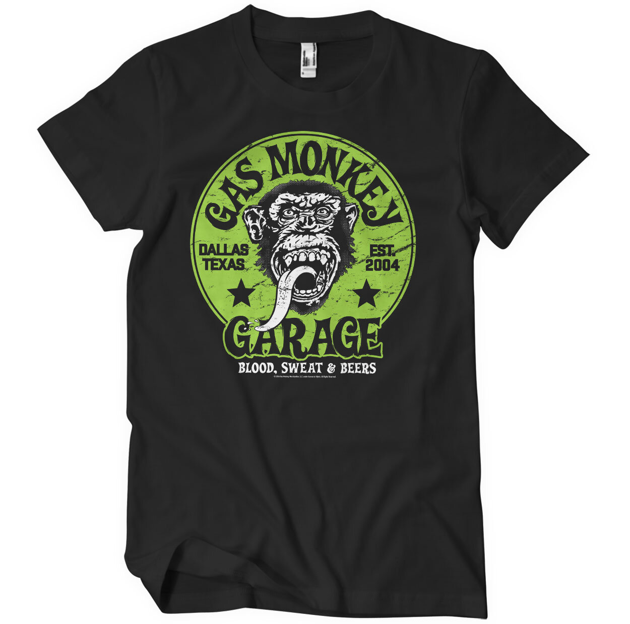 Gas Monkey Garage - Green Logo T-Shirt