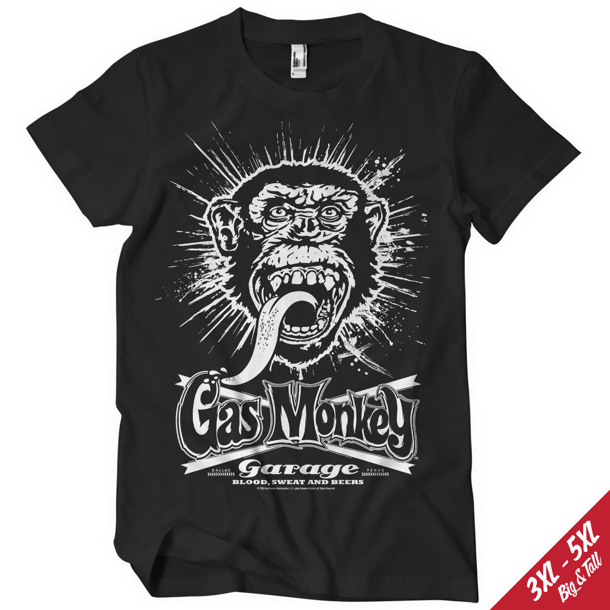 Gas Monkey Garage Explosion Big & Tall T-Shirt